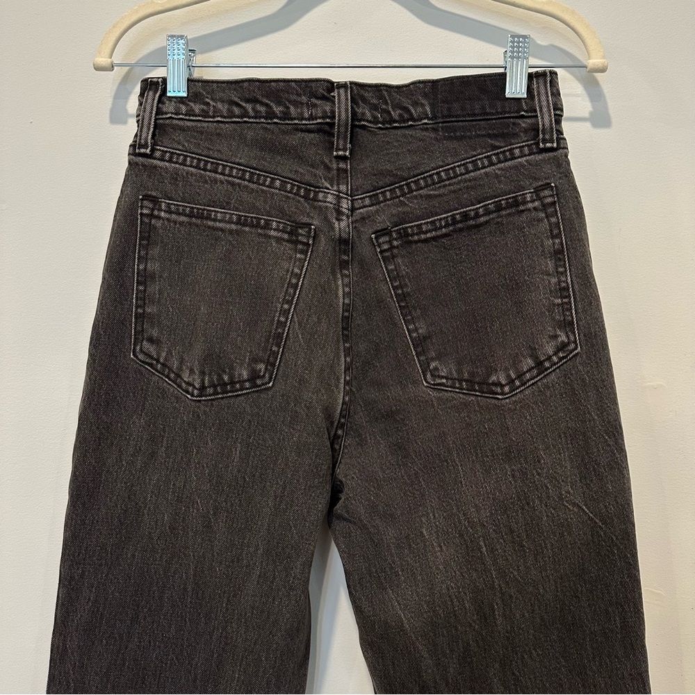Abercrombie & Fitch Ultra High Rise 90s Straight Black Jean 27/4R - Picture 11 of 13